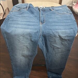 Fashion Nova Blue Skinny Jeans